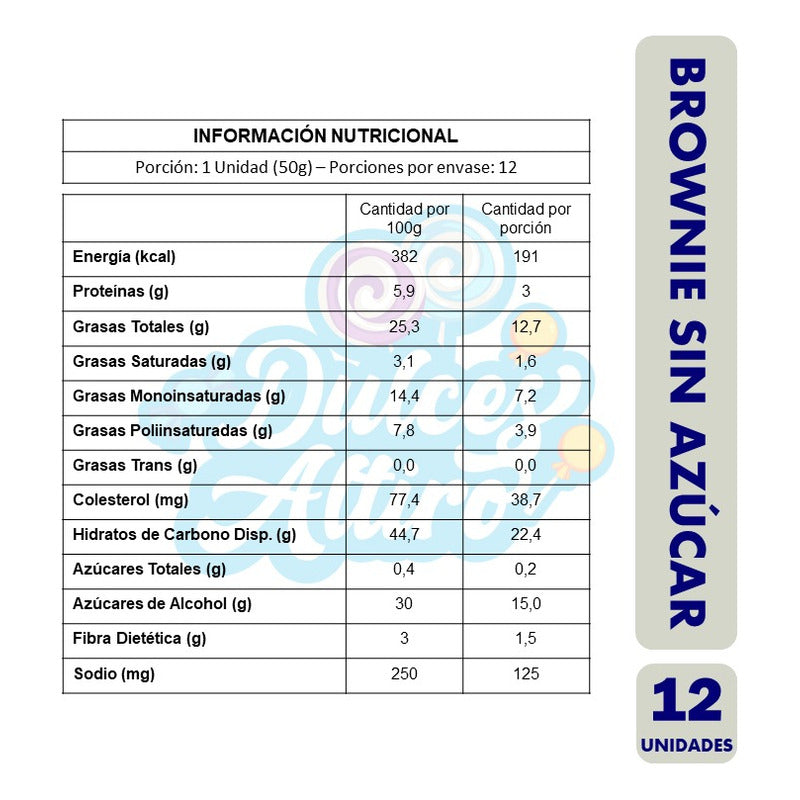 Bizcocho De Chocolate Sin Azúcar- Nutrabien(caja Con 12 U)
