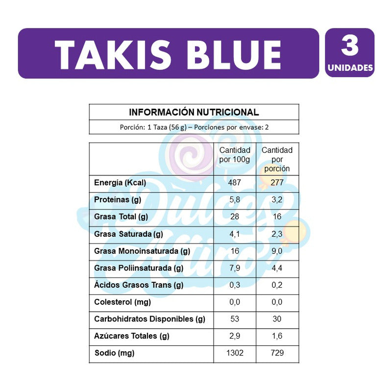 Takis Blue - Tortilla De Maíz Extra Picante (pack De 3 Uni)
