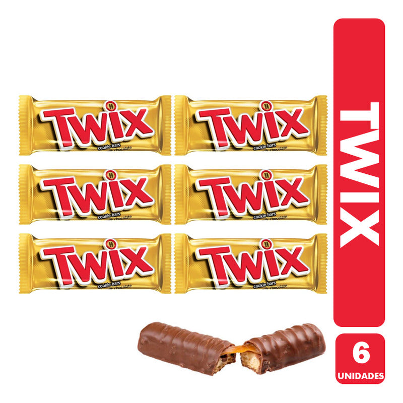 Twix - Galleta Y Caramelo Bañados Con Chocolate (pack 6u)