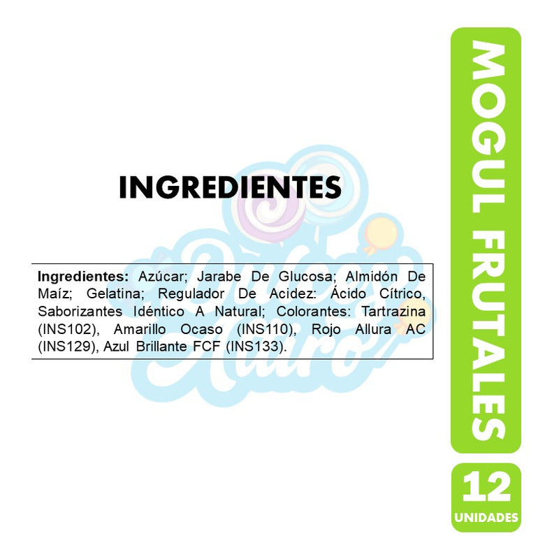 Gomitas De Sabores Frutales De Mogul En Rollo(caja Con 12un)