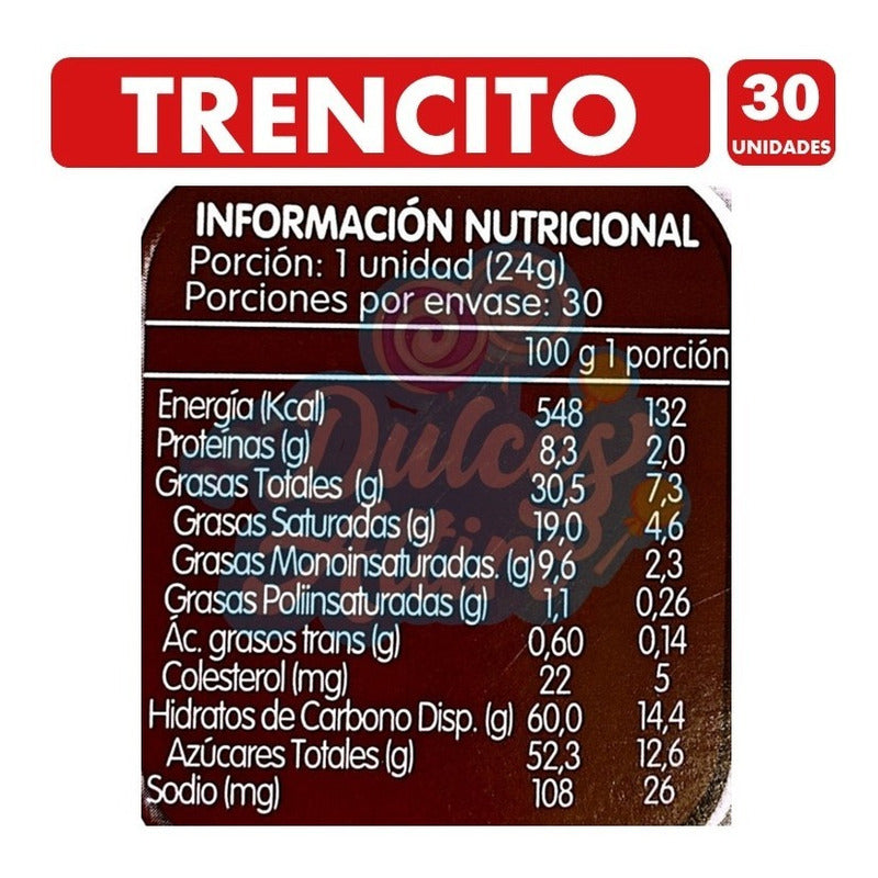 Chocolate De Leche Trencito, Nestlé - Caja Con 30 Unidades.