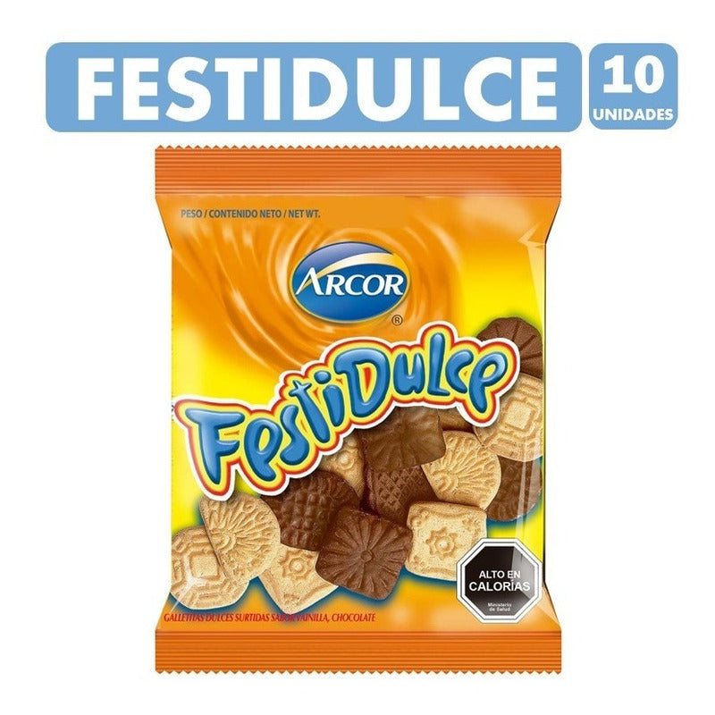 Galletas Festidulce De Arcor Para Colación (pack De 10 Uni)