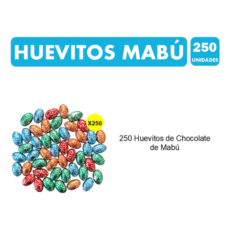 Huevitos De Pascua De Mabú (pack De 250 Huevos De Chocolate)