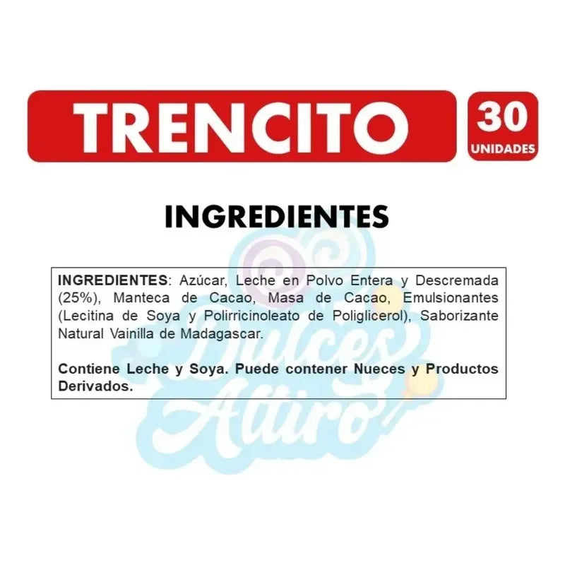 Chocolate De Leche Trencito De Nestlé - Display Con 30 Un