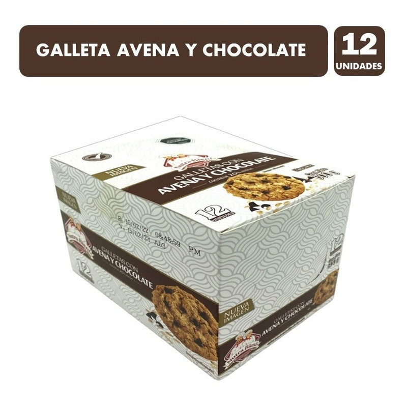 Galletas Avena Y Chocolate, Nutra Bien (caja Con 12unidades)
