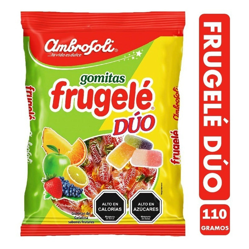 Dulces Gomitas Frugelé Dúo, De Ambrosoli - Bolsa De 110 Gr.