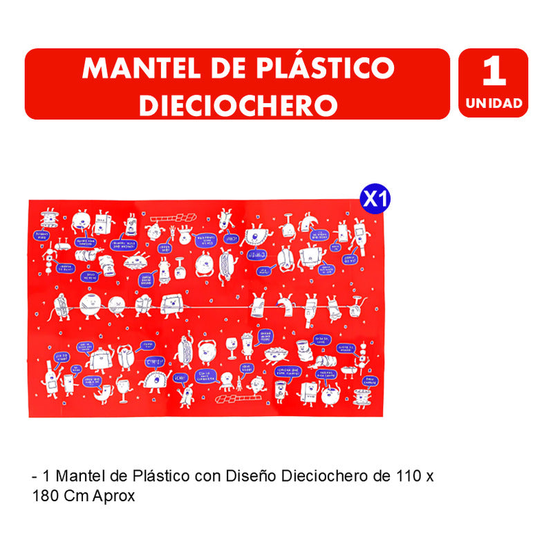 Mantel Diciochero De Plastico Para Tu Fondita (110x180cm)