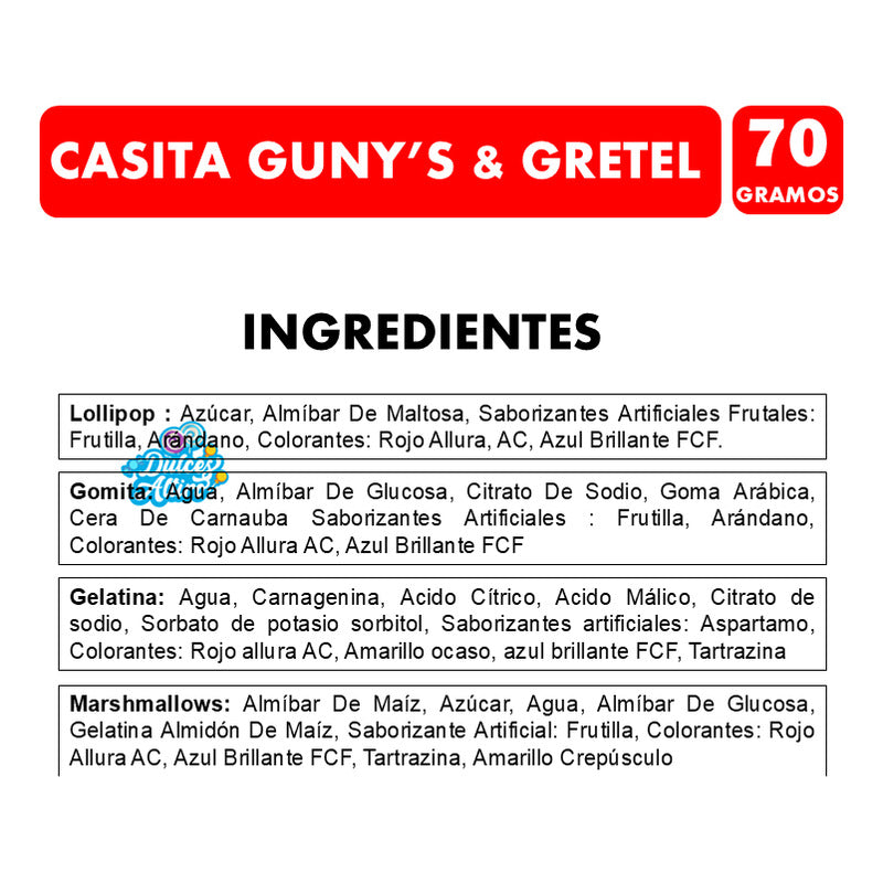 Dulces Para Navidad - Casita Mix Con Dulces Gun'ys & Gretel