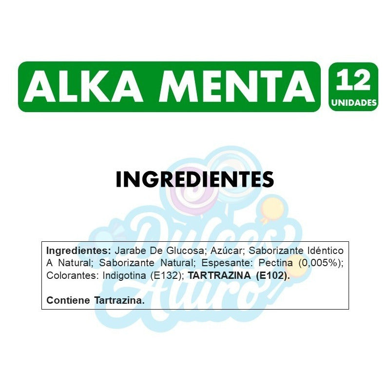 Caramelo Alka Sabor Menta (display 12 Unidades)