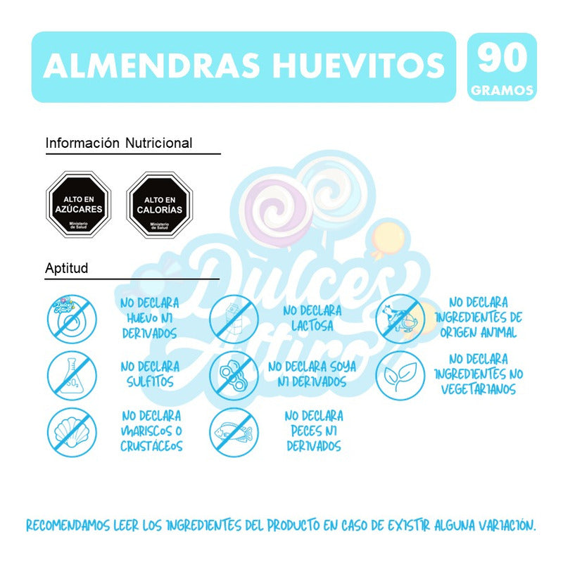 Huevitos De Almendras Confitadas-merello (bolsa Con 90gr)