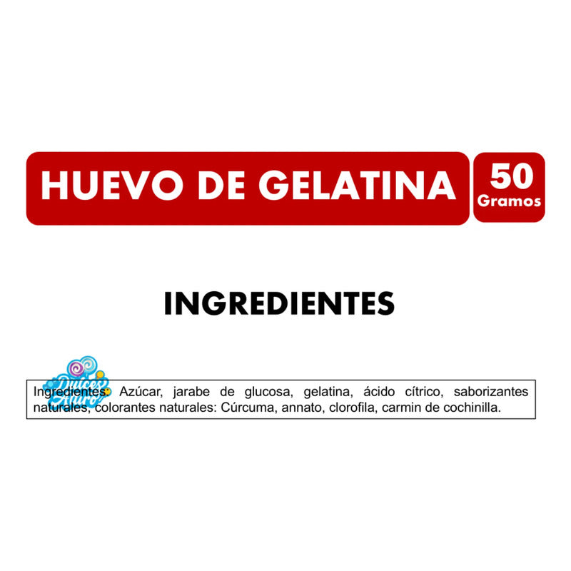 Huevo Pañuelo De Gelatina Con Azúcar -  De Merello (50g)