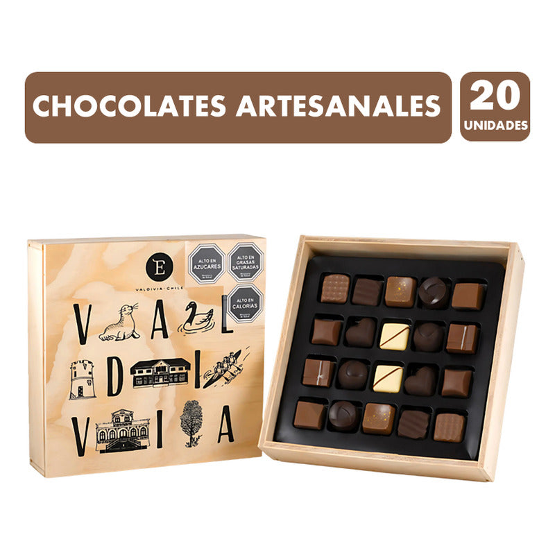 Bombones Entrelagos Premium Para Regalo En Caja De Madera