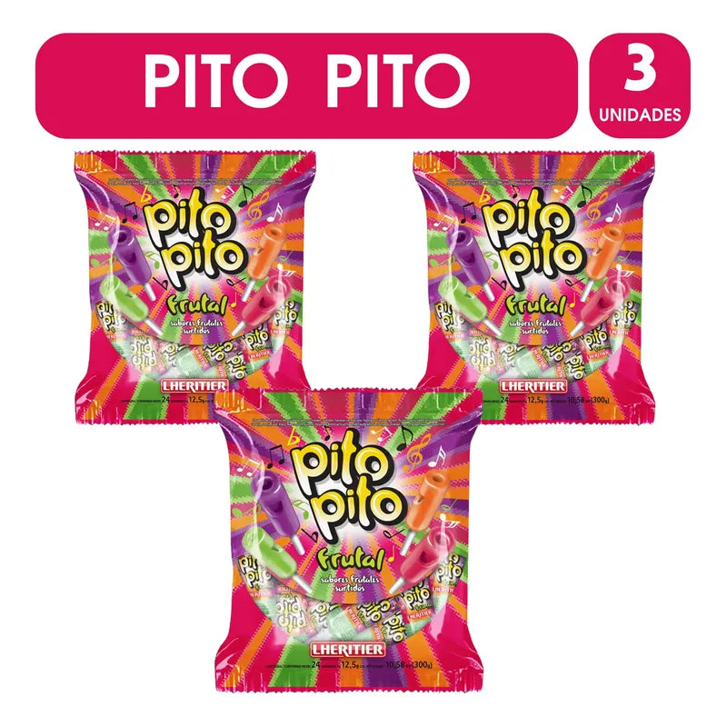 Chupetes Pito Pito De Lethelier Pack De 3 Bolsas De 20un C/u
