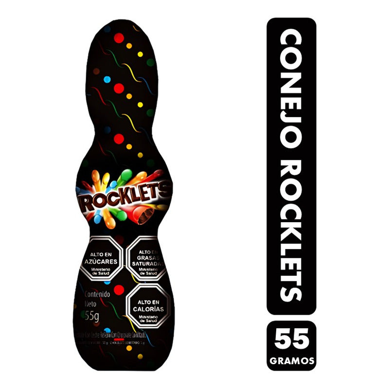 Conejo De Chocolate Rocklets - Especial Pascua (55 Gramos)