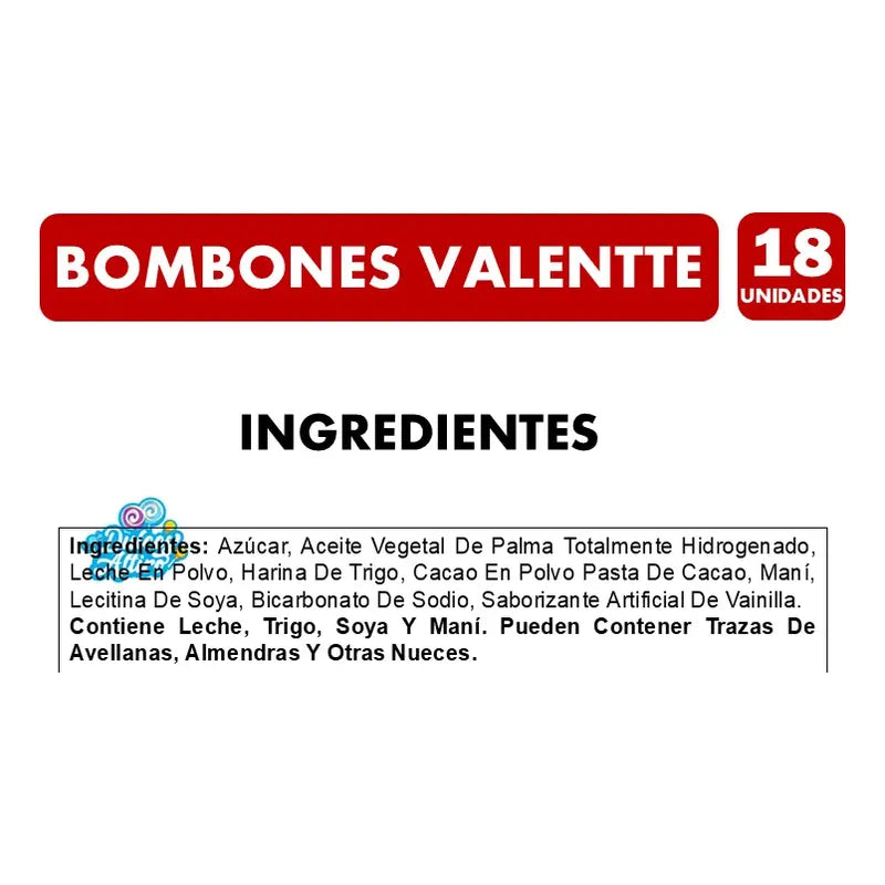 Bombones En Caja De Regalo Valentte Especial Navidad (18u)