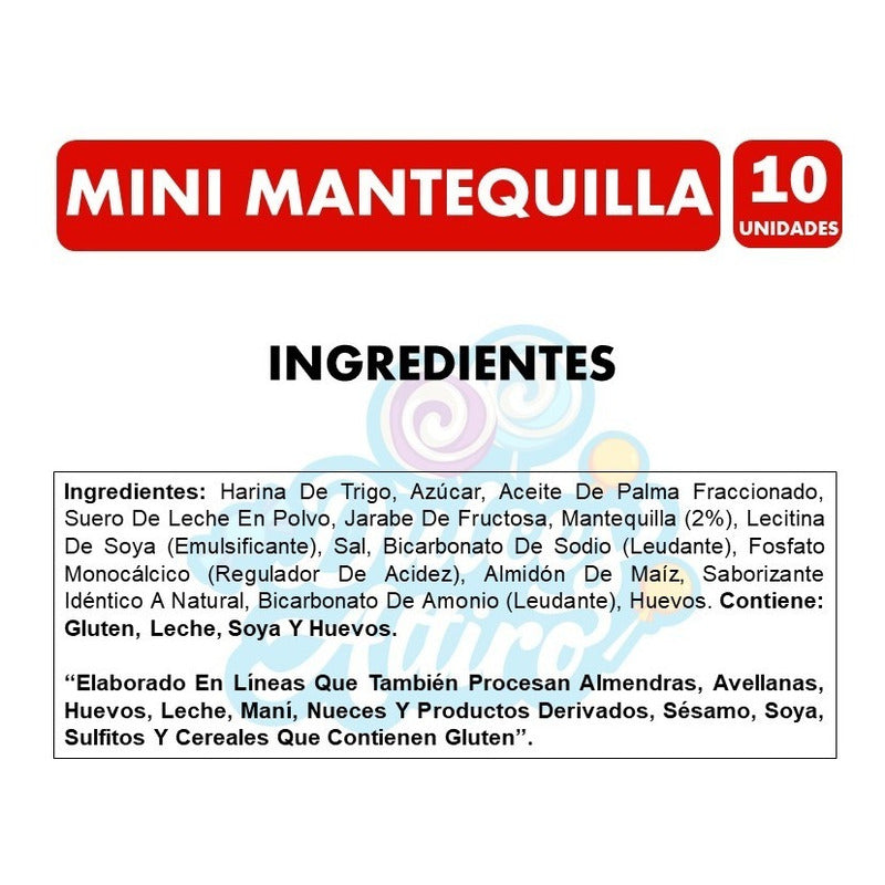Galletas De Mantequilla Costa Para Colación (pack Con 10 Un)