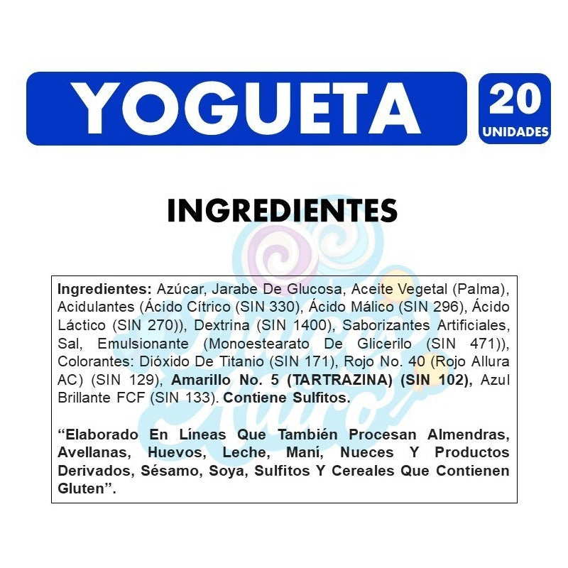 Yogueta Coyacs Surtidos Con Relleno Masticable(bolsa Con20u)