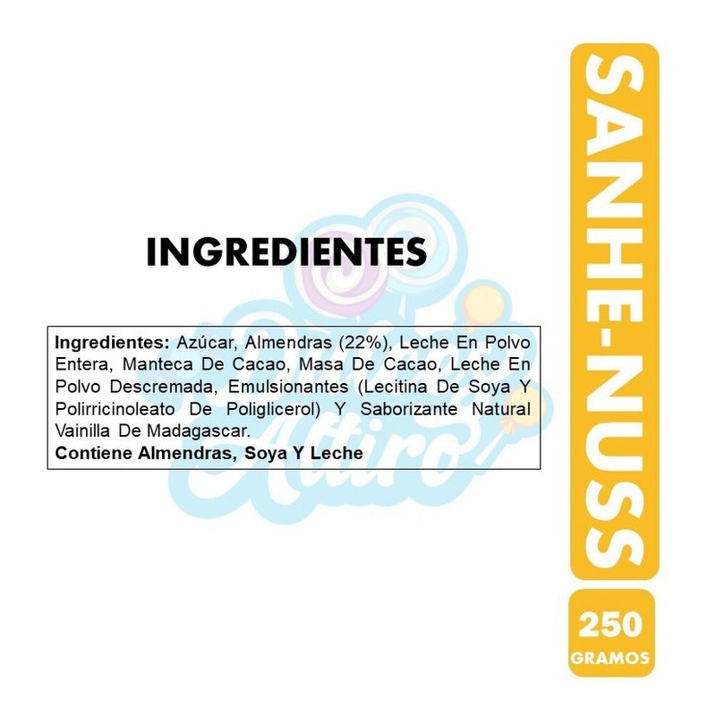 Chocolate Shane-nuss Barra 250g
