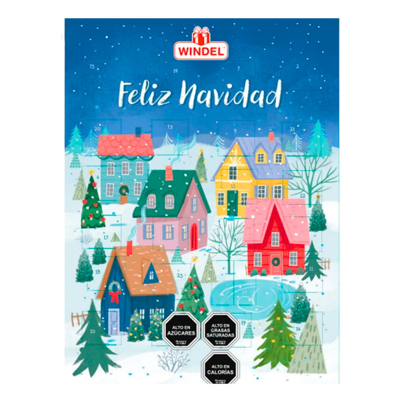 Calendario De Adviento Azul - 24 Días Para Navidad Calendario Adviento Chocolates