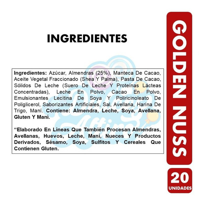 Display Chocolate Golden Nuss (display 20 Unidades)
