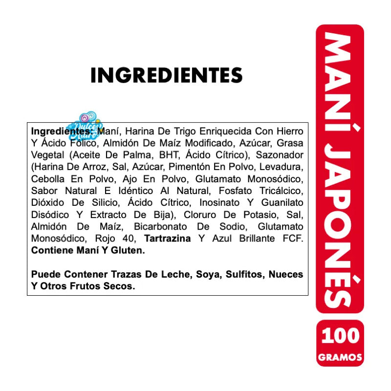 Maní Japonés De Marco Polo Para Compartir - Contiene 100 Gr