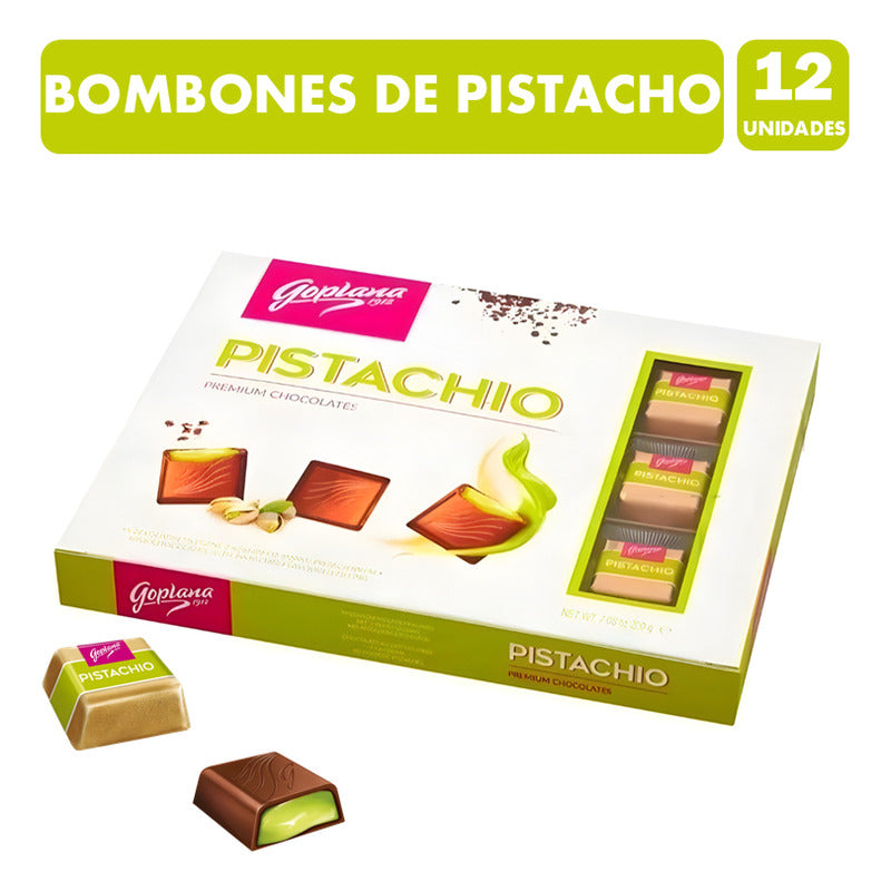 Chocolate Bombones Premium Sabor Pistacho De Goplana (12u)