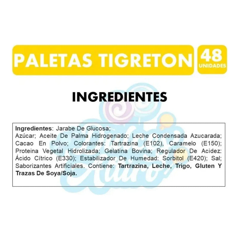 Paleta Tigretón De Arcor (caja Con 48 Unidades)