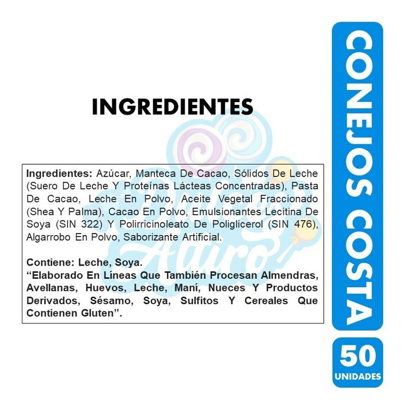 Conejos De Pascua - Bolsa De 50 Conejitos De Pascua Macizos