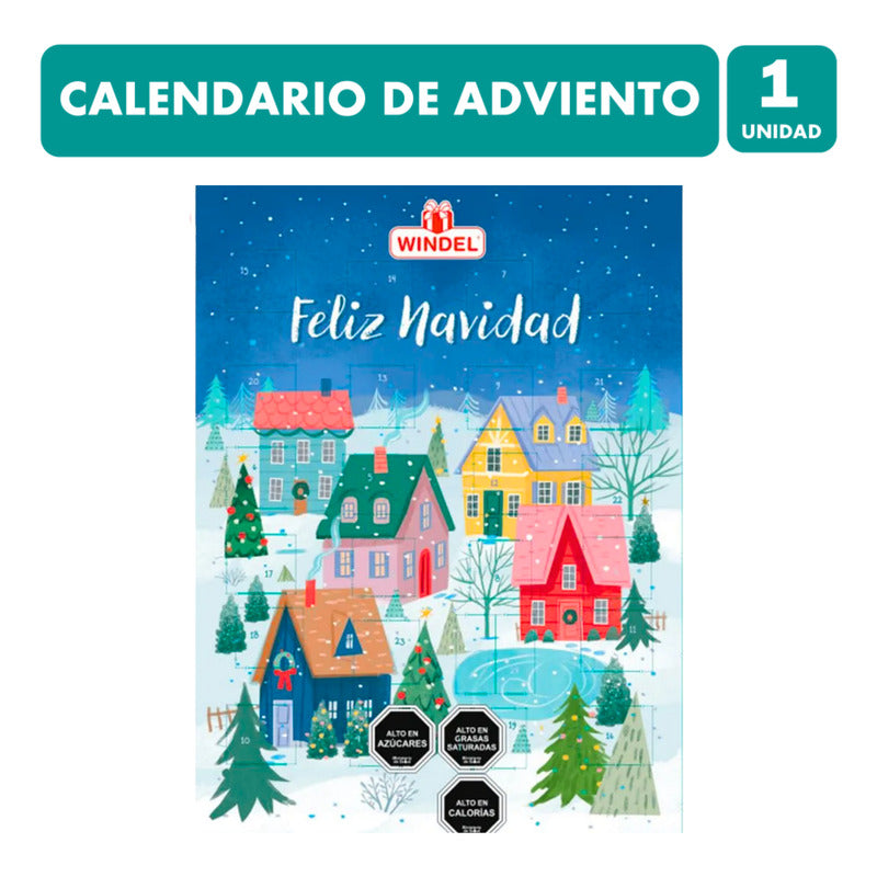 Calendario De Adviento Azul - 24 Días Para Navidad Calendario Adviento Chocolates