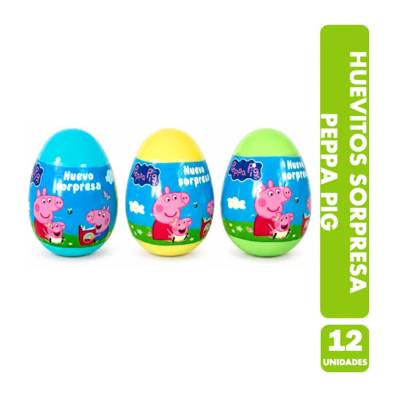Huevitos Coleccionables Peppa Pig Sin Azúcar (caja 12 Uni)