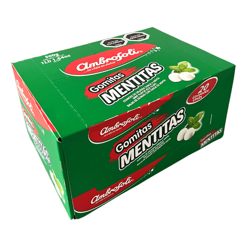 Mentitas - Gomitas Sabor A Menta De Ambrosoli (20 Unidades)