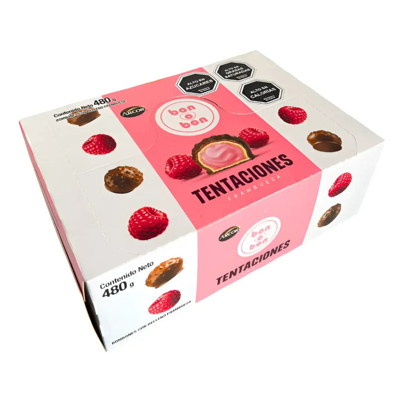 Bon O Bon Tentaciones Sabor Frambuesa - Caja Con 30 Unidades