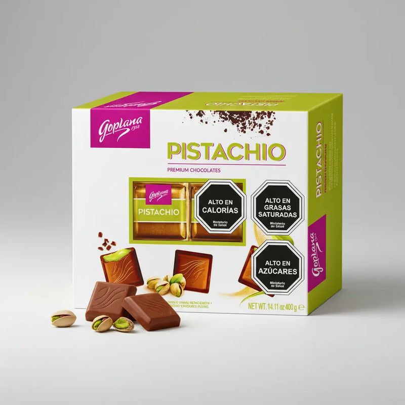 Bombones Premium De Pistachos Goplana - Estuche De 400g