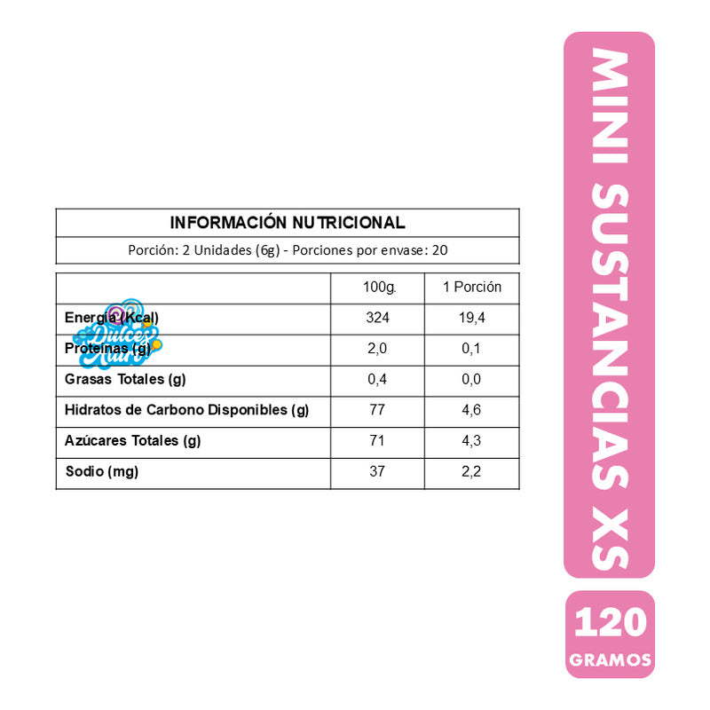 Mini Sustancias De Marshmallows Sabor Anís (bolsa De 120 Gr)