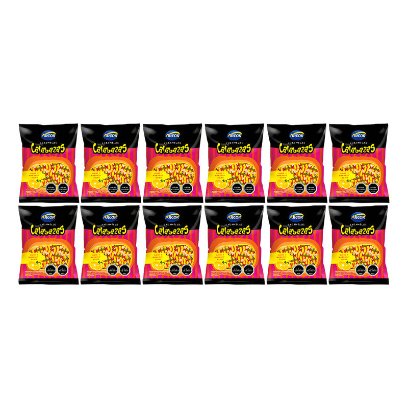 Dulces Para Halloween - Caramelos Calabaza (pack 12 Uni)