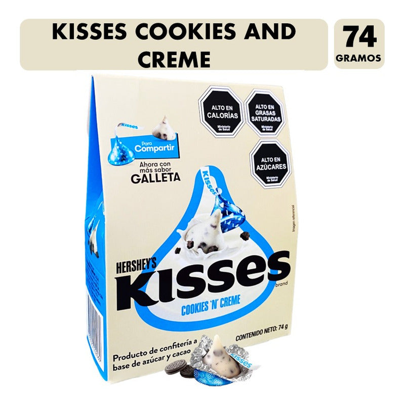 Kisses- Chocolate Con Sabor A Galletas Y Crema(caja Con 74g)
