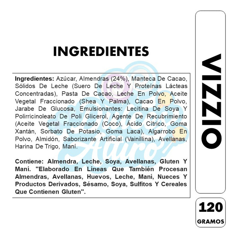 Vizzio-  Almendras Cubiertas Con Chocolate (caja Con 120g)