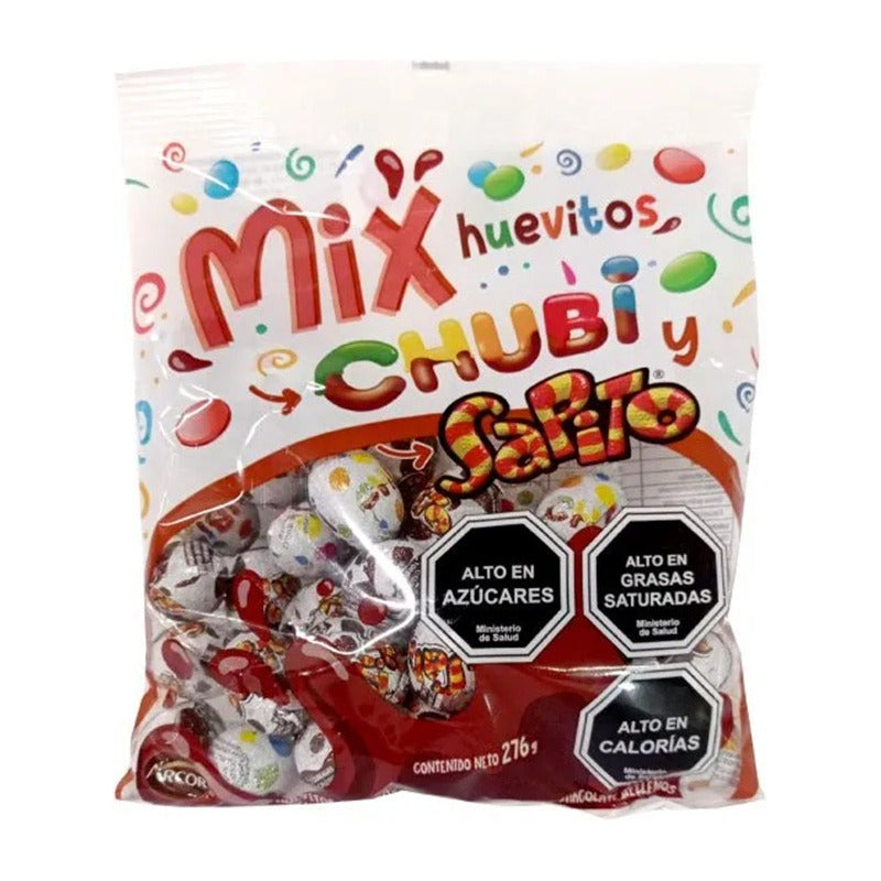 Huevos De Chocolate Mix Huevo Chubi Sapito (bolsa Con 276gr)