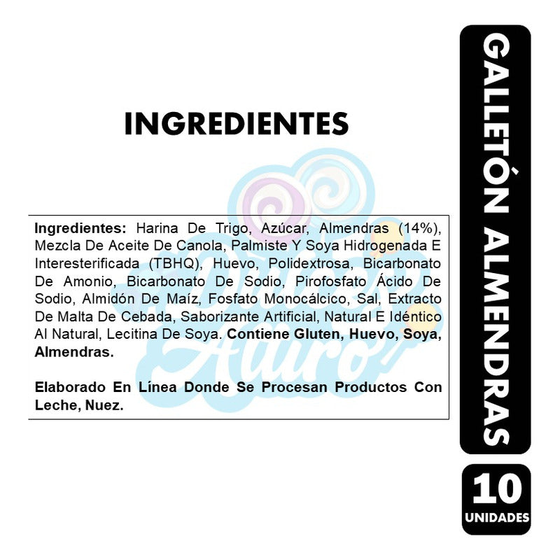 Galleton De Almendras Para Colación -nutrabien(pack Con 10u)