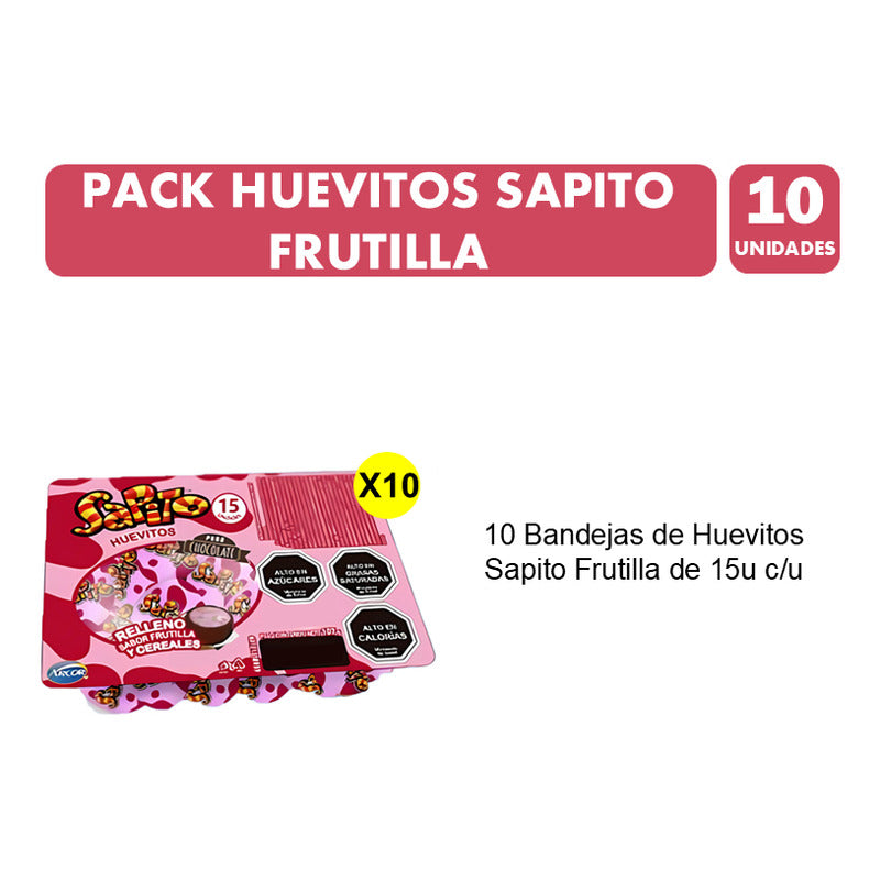 Huevitos De Pascua Por Mayor Sapito Frutilla (pack 10 Uni)