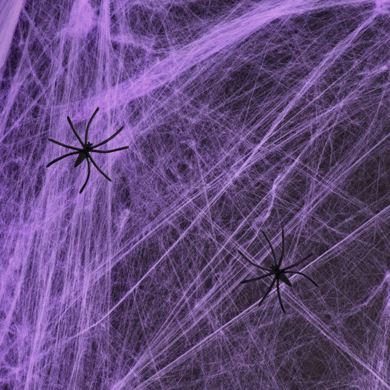 Telaraña Decorativa Morado Especial Halloween (20 Gramos)