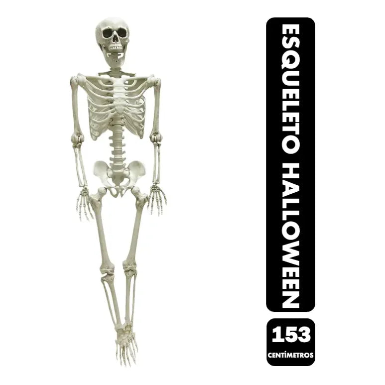 Calavera Esqueleto Decoración Halloween Terror 153 Cm Aprox