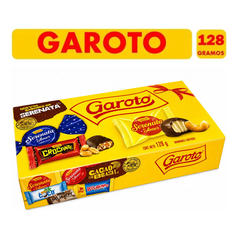 Chocolates Garoto Bombones Surtidos Caja De 128 Gramos