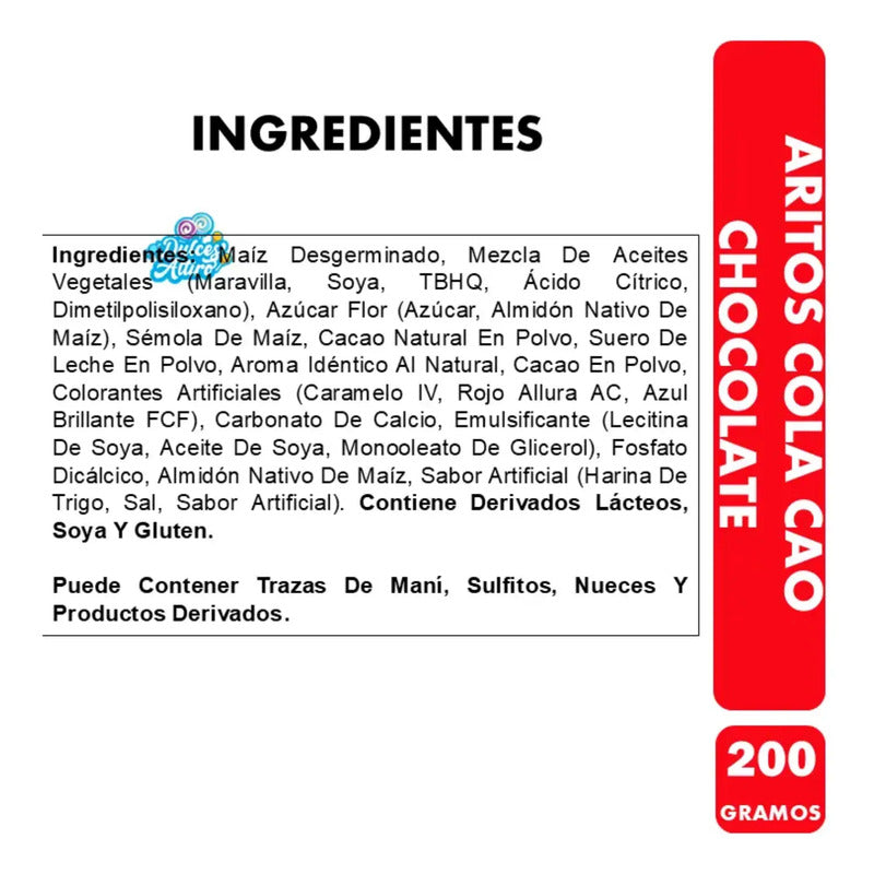 Aritos Horneados Marco Polo Sabor Cola Cao Chocolate (200 G)