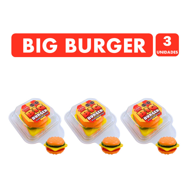 Big Buger - Gomita En Forma De Hamburguesa Por Partes (3un)