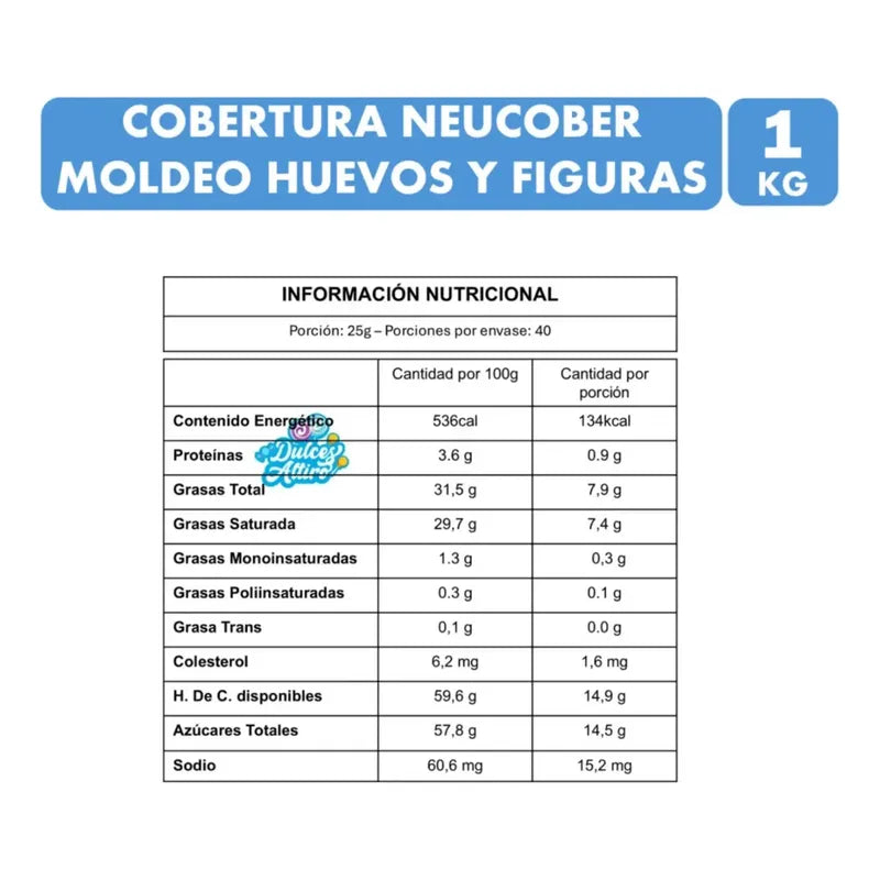 Cobertura De Chocolate Leche Sucedáneo Neucober -  1 Kg