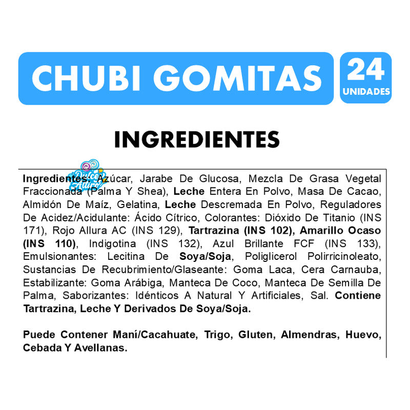 Chubi Gomitas - Edición Limitada Para Cumpleaños (caja 24un)