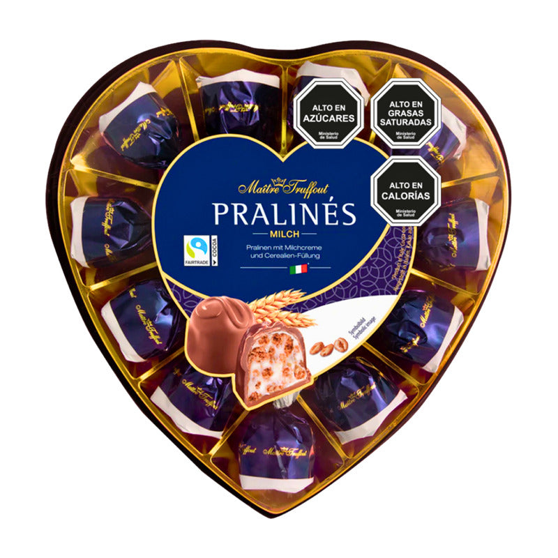 Bombones Pralines Milch Para Regalo En Caja Corazon Acrilica