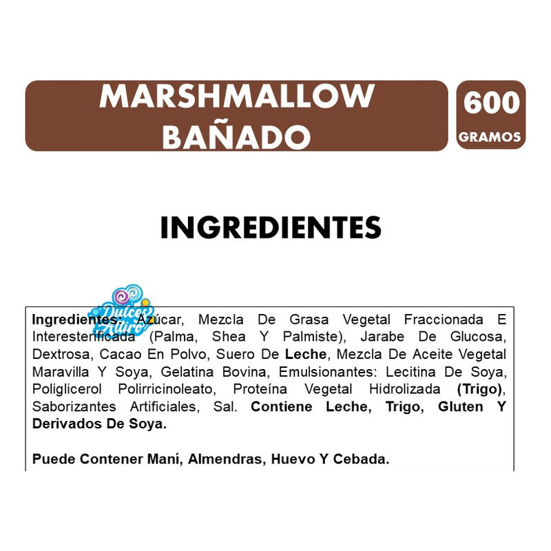 Malvavisco De Arcor De Chocolate (caja Con 600 Gramos)