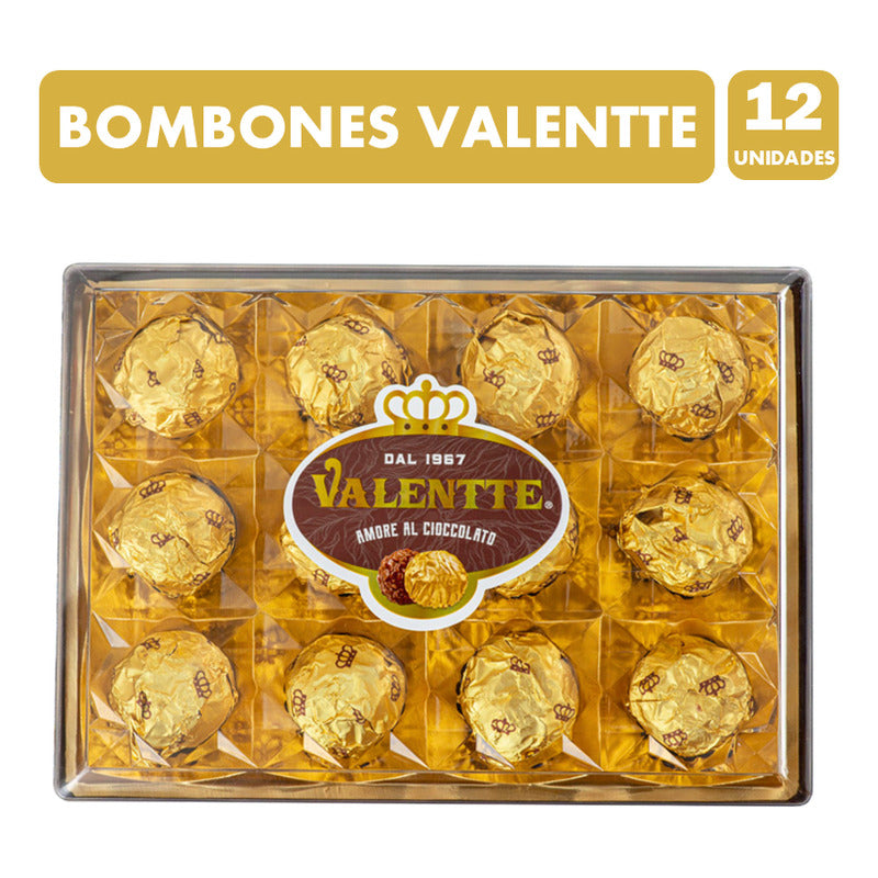 Bombones De Chocolate Y Cacao Valentte (caja Acrílica 12u)